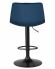 Стул барный DOBRIN TAILOR BLACK, синий велюр (MJ9-117)