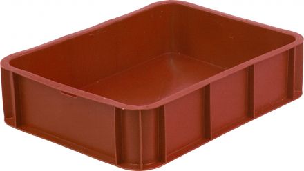 Ящик 430х330х110 без крышки, под пирожные  красный