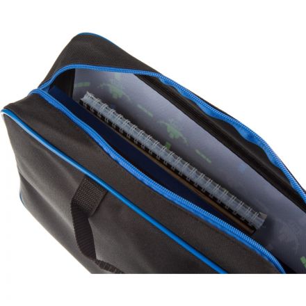 Папка для тетрадей №1School Robot чер А4 на молн с ручк,ткань,75мм,ПМД-4-20