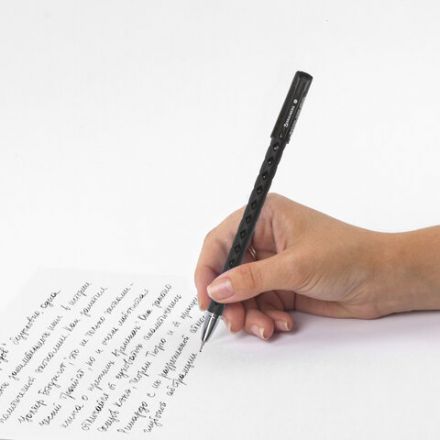 Ручка шариковая масляная BRAUBERG "Orient", ЧЕРНАЯ, корпус черный, игольчатый узел 0,7 мм, линия письма 0,35 мм, 143000 Ручка шариковая масляная BRAUBERG "Orient", ЧЕРНАЯ, корпус черный, игольчатый узел 0,7 мм, линия письма 0,35 мм, 143000