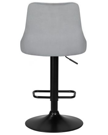 Стул барный DOBRIN JOSEPH BLACK, серый велюр (MJ9-75) Стул барный DOBRIN JOSEPH BLACK, серый велюр (MJ9-75)
