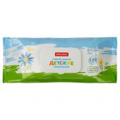 Салфетки влажные OfficeClean "Детские", 120шт., универсальные очищающие, клапан-крышка Салфетки влажные OfficeClean "Детские", 120шт., универсальные очищающие, клапан-крышка