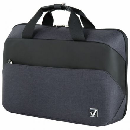 Сумка портфель BRAUBERG MODERN с отделением для ноутбука 15-16", откидная крышка, серая, 29х42х11 см, 270828