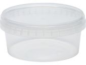 Контейнер п/п 0,3л. круглый, d118мм, с прозрачной крышкой цв. прозрачный