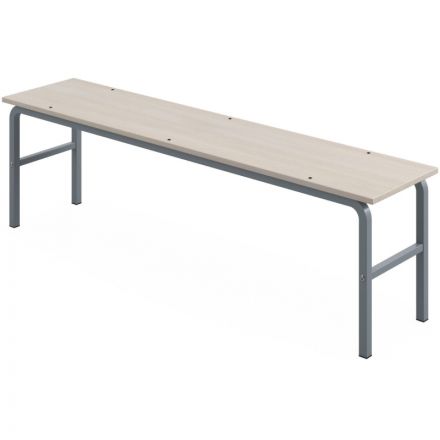 Банкетка MET_Комус Мебель 2-местная дуб шамони св./серый