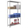 Стеллаж Практик MS 200KD 1950*1000*400мм, 4 полки, серый, комплект (ПОД ЗАКАЗ)