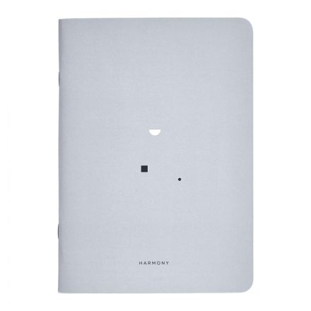 Бизнес-тетрадь А5, 40л. клетка, скрепка, 150х210мм Minimalism серый N2506