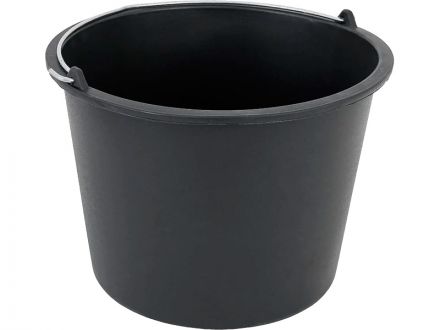 Ведро 12л. строительная, круглое, с ручкой металл цв. чёрный Ведро 12л. строительная, круглое, с ручкой металл цв. чёрный