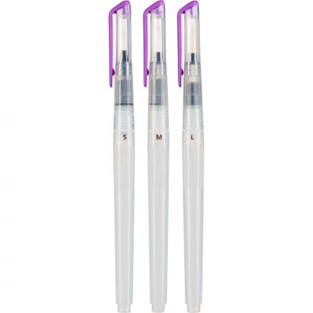 Набор кистей худож Комус с резервуаром, синтетика, набор 3 шт (S,M,L) Набор кистей худож Комус с резервуаром, синтетика, набор 3 шт (S,M,L)