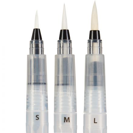 Набор кистей худож Комус с резервуаром, синтетика, набор 3 шт (S,M,L) Набор кистей худож Комус с резервуаром, синтетика, набор 3 шт (S,M,L)