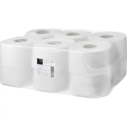 Бумага туалетная д/дисп Выбор Есть 1сл бел втор с втул 200м 12рул/уп_КЗНСПБ