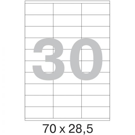 Этикетки самоклеящиеся Promega label (Комус) 70x28,5 мм 30 штук на листе белые (100 листов в упаковке)