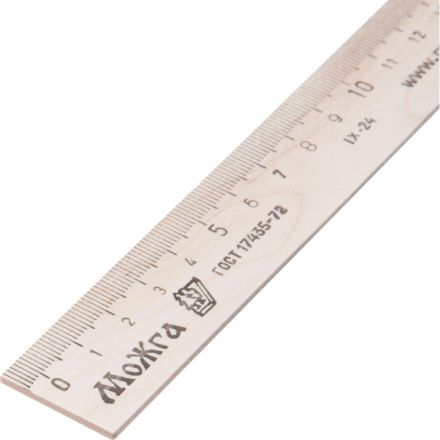 Линейка Можга деревянная 25 см Линейка Можга деревянная 25 см
