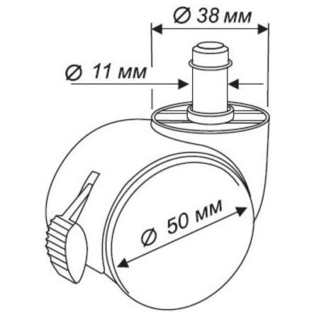Набор колес для кресла VB_BlockCastorSet3850 для паркета/ламината шток 11мм Набор колес для кресла VB_BlockCastorSet3850 для паркета/ламината шток 11мм