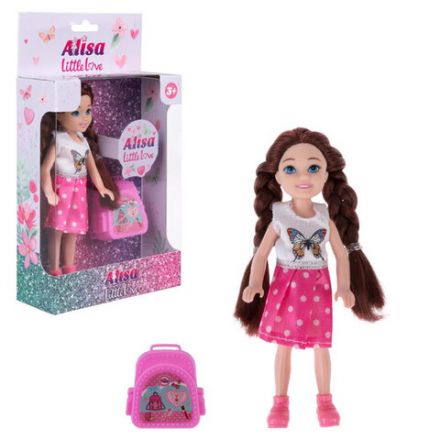 КУКЛА "Alisa Little Love", НАБОР, с портфелем, 14,4 см, АССОРТИ, 3 вида, 1TOY КУКЛА "Alisa Little Love", НАБОР, с портфелем, 14,4 см, АССОРТИ, 3 вида, 1TOY