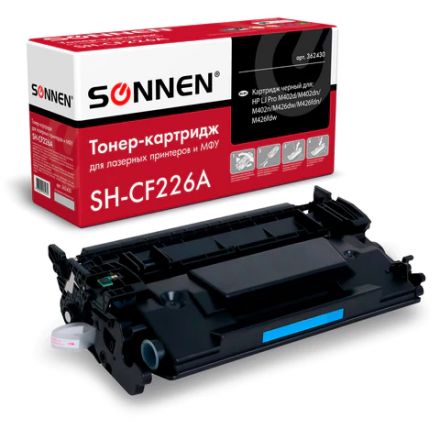 Картридж лазерный SONNEN (SH-CF226A) для HP LJ Pro M402d/dn/n/dw/M426fdn/fdw, ВЫСШЕЕ КАЧЕСТВО, ресурс 3100 стр., 362430 Картридж лазерный SONNEN (SH-CF226A) для HP LJ Pro M402d/dn/n/dw/M426fdn/fdw, ВЫСШЕЕ КАЧЕСТВО, ресурс 3100 стр., 362430