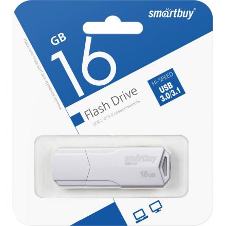 Флеш-память Smartbuy UFD 3.0/3.1 16GB CLUE White (SB16GBCLU-W3) Флеш-память Smartbuy UFD 3.0/3.1 16GB CLUE White (SB16GBCLU-W3)