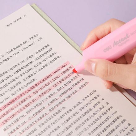 Набор текстовыделителей Deli 1-4,5мм, скош.нак.,12цв, паст.флуо. ES621-12C