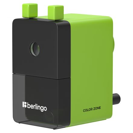 Точилка механическая Berlingo "Color Zone", салатовая, пласт. корпус, инд. упак.