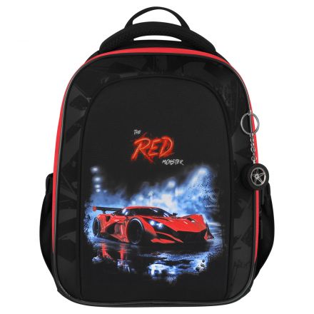 Ранец Berlingo Expert Next "Red Monster" 38*28*15см, 2 отделения, 2 кармана, анатомическая спинка