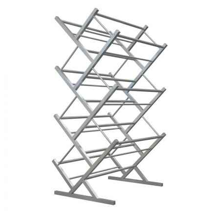 Стеллаж для воды Стилс-21 на 21 тару серый металлик 602х440х1148 мм Стеллаж для воды Стилс-21 на 21 тару серый металлик 602х440х1148 мм