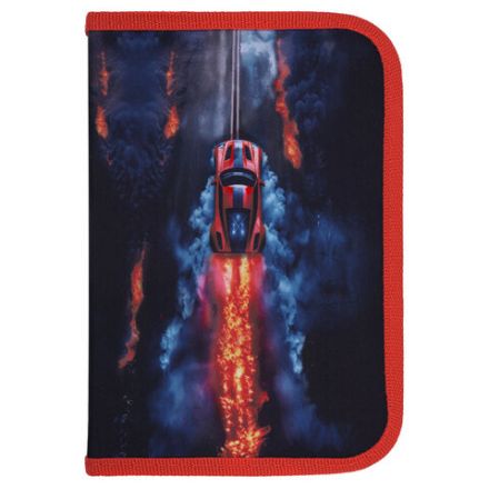 Пенал BRAUBERG с наполнением, 1 отделение, 1 откидная планка, 24 предмета, 21х14 см, "Foggy car", 273533 Пенал BRAUBERG с наполнением, 1 отделение, 1 откидная планка, 24 предмета, 21х14 см, "Foggy car", 273533