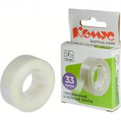 Клейкая лента канцелярская Комус 15x33 Клейкая лента канцелярская Комус 15x33