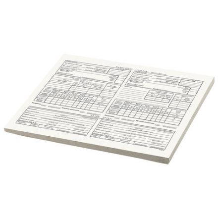 Бланк бухгалтерский типографский "Путевой лист грузового автомобиля с талоном", А4 (198х275 мм), СПАЙКА 100 шт., 130137 Бланк бухгалтерский типографский "Путевой лист грузового автомобиля с талоном", А4 (198х275 мм), СПАЙКА 100 шт., 130137