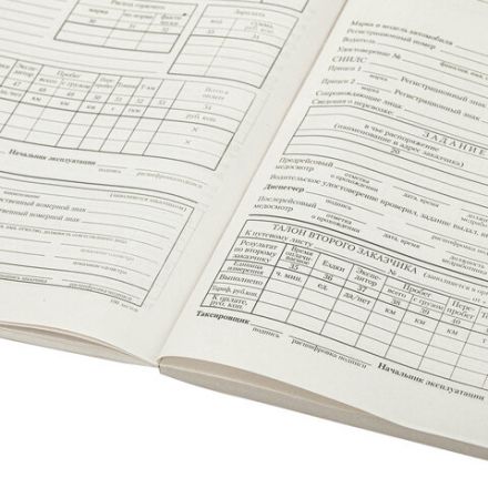 Бланк бухгалтерский типографский "Путевой лист грузового автомобиля с талоном", А4 (198х275 мм), СПАЙКА 100 шт., 130137