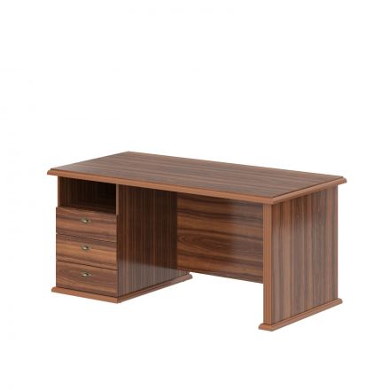 Стол руководителя однотумбовый RDT 168(L) Орех Даллас 1600х800х750 RAUT Стол руководителя однотумбовый RDT 168(L) Орех Даллас 1600х800х750 RAUT