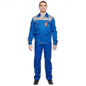 Костюм рабочий летний муж л10-КБР вас/сер/оранж (р.60-62) 182-188 (серия л)