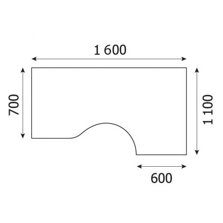 Стол эргономичный MS_Агат АО-44R ольха