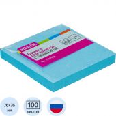 Стикеры Attache с клеев. краем 76х76, неон, голубой 100л Стикеры Attache с клеев. краем 76х76, неон, голубой 100л