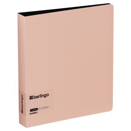 Папка на 4 кольцах Berlingo "Instinct" А5, 35мм, 700мкм, D-кольца, с внутр. карманом, фламинго Папка на 4 кольцах Berlingo "Instinct" А5, 35мм, 700мкм, D-кольца, с внутр. карманом, фламинго