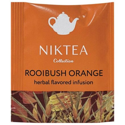 Чай NIKTEA "Ройбуш Оранж" травяной со вкусом апельсина, 25 пакетиков в конвертах по 2 г, TALTHA-DP0058 Чай NIKTEA "Ройбуш Оранж" травяной со вкусом апельсина, 25 пакетиков в конвертах по 2 г, TALTHA-DP0058