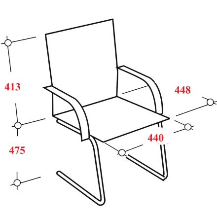 Конференц-кресло МТ_Sit Well M4-192K - Extra /Ach46/Wm12/K15cL(F54)/Черный