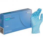 Мед.смотров. перчатки нитрил., NITRILE OPTIMA, голубые, (XS), 50 пар/уп