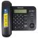 Телефон PANASONIC KX-TS2358RUB, черный, память 50 номеров, АОН, спикерфон, ЖК дисплей с часами, тональный / импульсный режим
