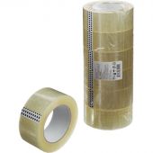 Клейкая лента упаковочная 48ММ Х 200М, прозрачный, 45МКМ, 6 ШТ/УП Клейкая лента упаковочная 48ММ Х 200М, прозрачный, 45МКМ, 6 ШТ/УП