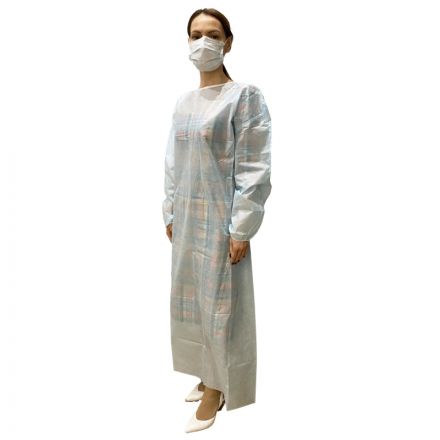 Халат хирург. стер, рук.рез, дл.140 см, р.50-52, пл.40, смс, 1шт