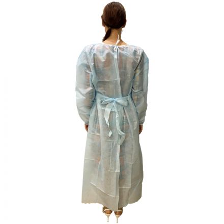 Халат хирург. стер, рук.рез, дл.140 см, р.50-52, пл.40, смс, 1шт