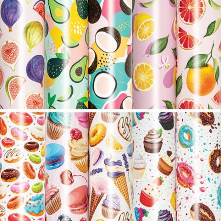 Бумага упаковочная подарочная мелованная "Sweet Life", 70х100 см, 10 дизайнов ассорти, ЗОЛОТАЯ СКАЗКА, 591920 Бумага упаковочная подарочная мелованная "Sweet Life", 70х100 см, 10 дизайнов ассорти, ЗОЛОТАЯ СКАЗКА, 591920