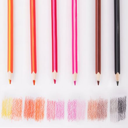 Карандаши цветные с двухцветным грифелем ЮНЛАНДИЯ "МОРСКИЕ ЖИТЕЛИ", 12 штук, 24 цвета, трехгранные, грифель 3 мм, натуральное дерево, 181587