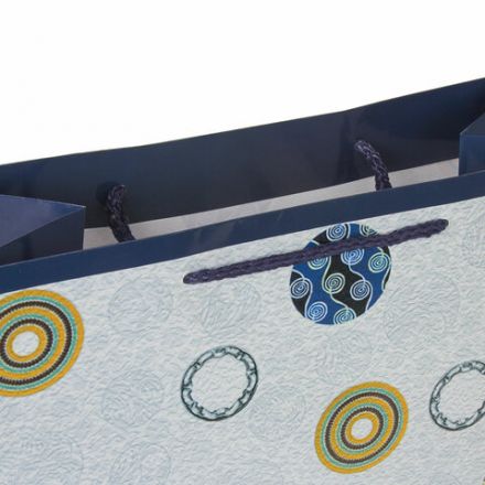 Пакет подарочный (1 штука) 26x13x32 см, ЗОЛОТАЯ СКАЗКА "Кольца и круги", ламинированный, 606602 Пакет подарочный (1 штука) 26x13x32 см, ЗОЛОТАЯ СКАЗКА "Кольца и круги", ламинированный, 606602