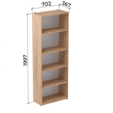 Стеллаж Easy LT Оптима 702х367 Дуб крафт золотой В1997