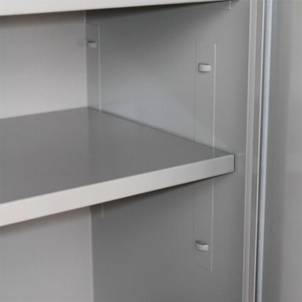 Шкаф металлический для документов BRABIX "KBS-10", 1803х880х390 мм, 77 кг, 2 отделения, сварной, 291159