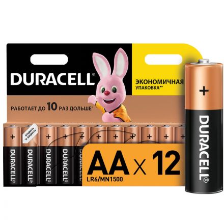 Батарейка DURACELL BASIC АА/LR6-12BL Батарейка DURACELL BASIC АА/LR6-12BL