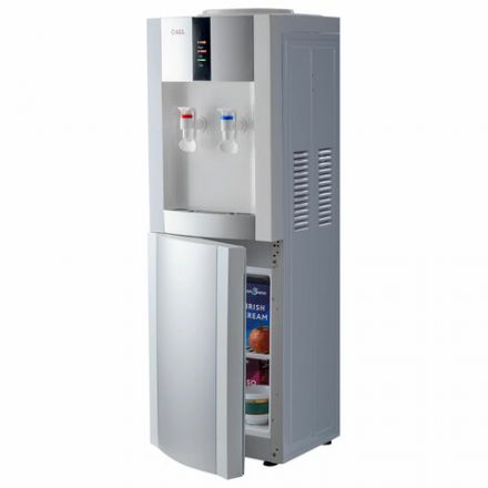 Кулер для воды AEL LC-AEL-47B, напольный, НАГРЕВ/ОХЛАЖДЕНИЕ КОМПРЕССОРНОЕ, холодильник, 2 крана, белый, 00303