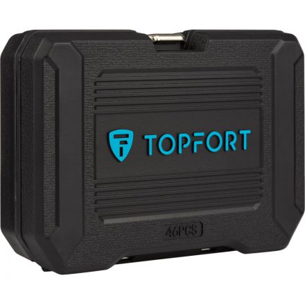 Набор инструмента TOPFORT 46 предметов 1/4 Набор инструмента TOPFORT 46 предметов 1/4