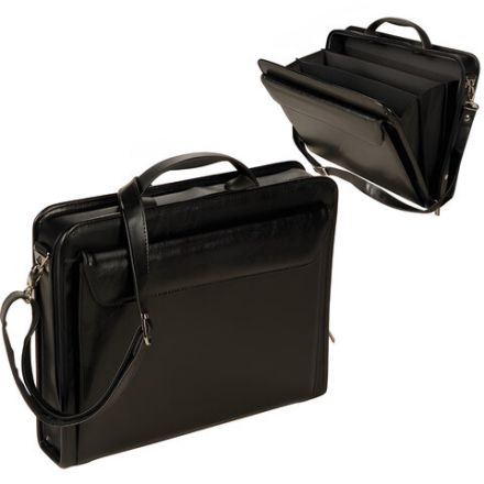 Портфель "Паритет", 38х29х6 см, искусственная кожа, 3 отделения, на молнии, черный Портфель "Паритет", 38х29х6 см, искусственная кожа, 3 отделения, на молнии, черный